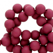 8 mm Acrylperlen Berry wine red