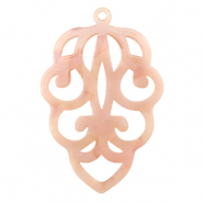 Resin Anh&auml;nger Peach pink opal