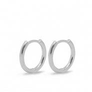 Metall Zubeh&ouml;r DQ Ohrringe Creolen 16mm Silber (Nickelfrei)