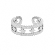 Ringe aus Stainless Steel - Rostfreiem Stahl Stern Silber