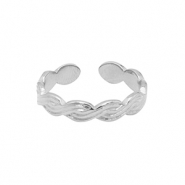 Ringe aus Stainless Steel - Rostfreiem Stahl Twist Silber
