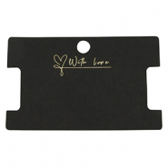 Schmuck Karten "with love" Black