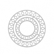 Stainless Steel - Rostfrei Stahl Anh&auml;nger Bohemian 30mm Silver