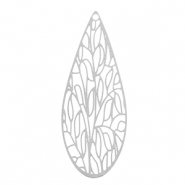 Stainless Steel - Rostfrei Stahl Anh&auml;nger Bohemian Tropfen Silver