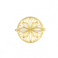 Stainless Steel - Rostfrei Stahl Anh&auml;nger Bohemian Zwischenst&uuml;ck 20mm Gold