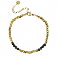 Armbänder aus Stainless Steel - Rostfreiem Stahl Gold-black