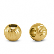 Stainless Steel - Rostfrei Stahl Perlen 8mm Gold