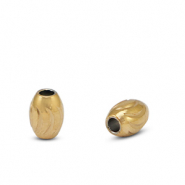 Stainless Steel - Rostfrei Stahl Perlen 4x5mm Gold