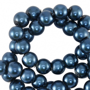 Glaswachsperlen 6mm Dark blue
