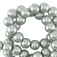 Glaswachsperlen 6mm Silver