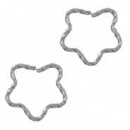 Stainless Steel - Rostfrei Stahl Schmuckzubehör Bindering Silver