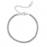 Armb&auml;nder aus Stainless Steel - Rostfreiem Stahl Silver