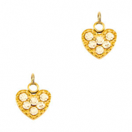 Stainless Steel - Rostfrei Stahl Anhänger Herz Gold