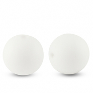 Silikonperlen 15mm runden White