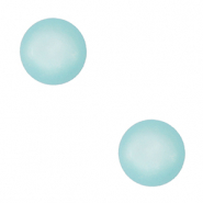 4  mm soft Cabochon "Geburtssteine" M&auml;rz Polaris Elements SS16 shiny Turquoise