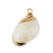 Muschel Anh&auml;nger Specials Schnecke Ivory-gold