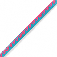 Schmuckband mit Text Waves Neon blue-pink