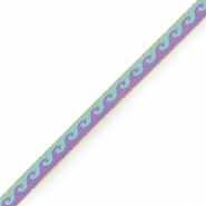Schmuckband mit Text Wellen Blue-purple