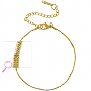 Armbänder aus Stainless Steel - Rostfreiem Stahl Gold