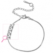 Armbänder aus Stainless Steel - Rostfreiem Stahl Silver