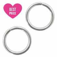 Stainless Steel - Rostfreiem Stahl Schmuckzubehör Binderinge 4mm Antik silber