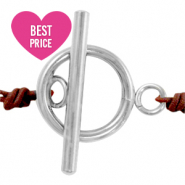 Stainless Steel - Rostfrei Stahl Schmuckzubehör Kapitelverschluss Silber