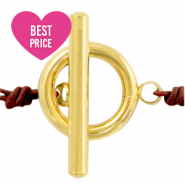 Stainless Steel - Rostfrei Stahl Schmuckzubehör Kapitelverschluss Gold