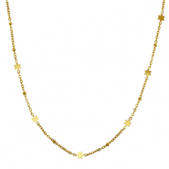 Ketten aus Stainless Steel - Rostfreiem Stahl Blume Gold