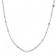 Ketten aus Stainless Steel - Rostfreiem Stahl Blume Silver