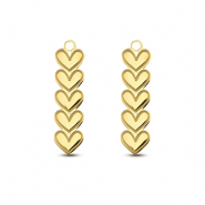 Stainless Steel - Rostfrei Stahl Anhänger Herz Gold