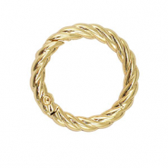 Zubeh&ouml;r Schl&uuml;ssel Anh&auml;nger Ring Twisted Gold