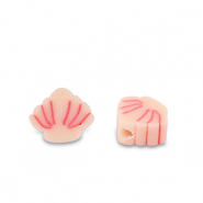 Polymer Perlen Muscheln Peach-Pink