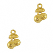 Stainless Steel - Rostfrei Stahl Anh&auml;nger Kirschen Gold