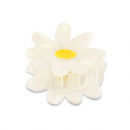Haarschmuck Haarklemme Blume White