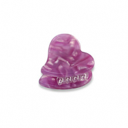 Haarschmuck Haarklemme Herz Purple