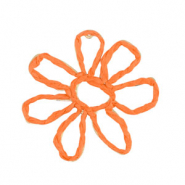 Bast Anh&auml;nger Blume 55mm Orange