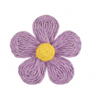 Bast Anh&auml;nger Blume 55mm Purple-yellow