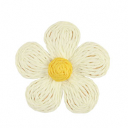 Bast Anh&auml;nger Blume 55mm White-yellow