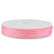 Makramee Band geflochten 1mm Pink metallic