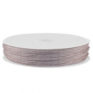 Makramee Band geflochten 0,8mm Light purple metallic