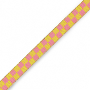 Schmuckband mit Text W&uuml;rfel Pink-green