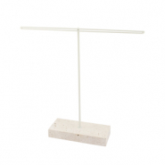 Schmuckdisplay für Ohrringe Natural-off white