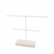 Schmuckdisplay für Ohrringe Natural-off white