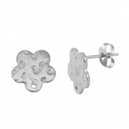 Ohrringe aus Stainless Steel - Rostfreiem Stahl Ohrstecker Silver