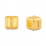 Metall Perlen Buchstabe DQ 1 Gold (Nickelfrei)