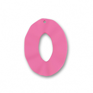 Acryl Anhänger Oval Magenta pink