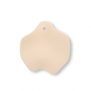 Acryl Anhänger Blatt Dark beige