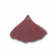 Acryl Anhänger Blatt Dark red-brown