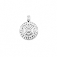 Stainless Steel - Rostfrei Stahl Anh&auml;nger Sonne Silver