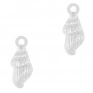 Stainless Steel - Rostfrei Stahl Anhänger Hülse Silver